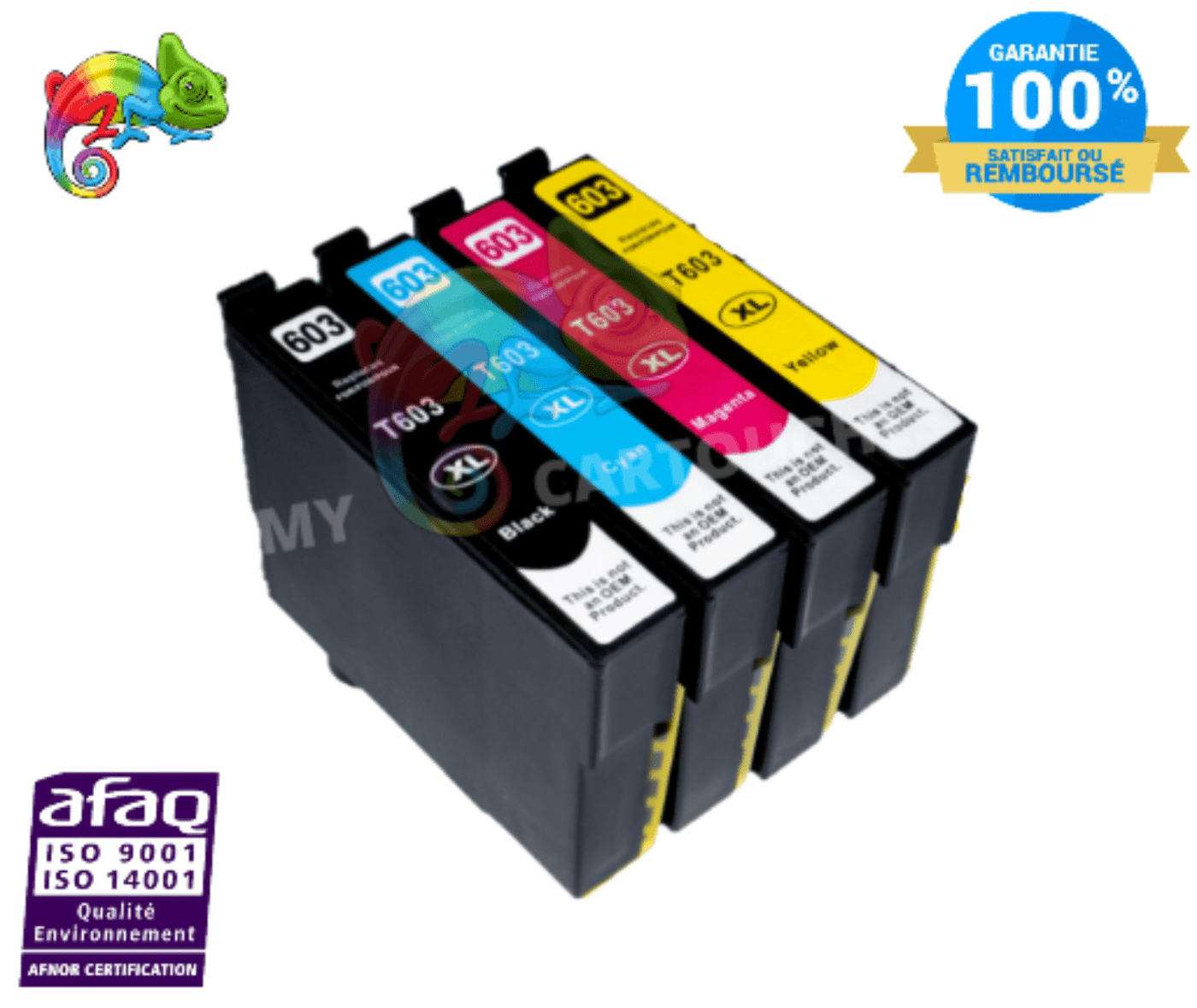 mycartouches Pack B/C/M/Y Cartouche D'encre Epson (ETOILE DE MER ) 603 XL Pack de 4 Cartouches Epson 603 Compatibles