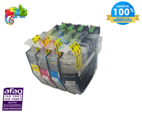 mycartouches Pack B/C/M/Y Cartouche D'encre  BROTHER LC-3211/ 3213 XL Pack de 4 Cartouches  Compatibles