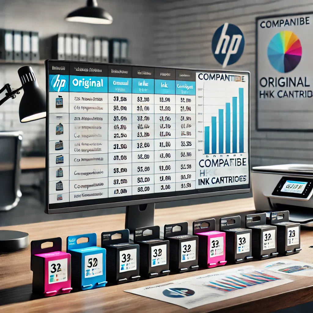 cartouche HP prix originales et prix compatibles 