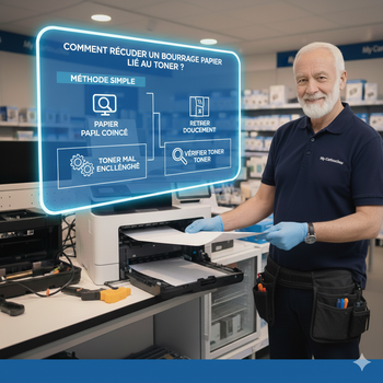 Comment Résoudre un Bourrage Papier Situé au Niveau du Toner ?