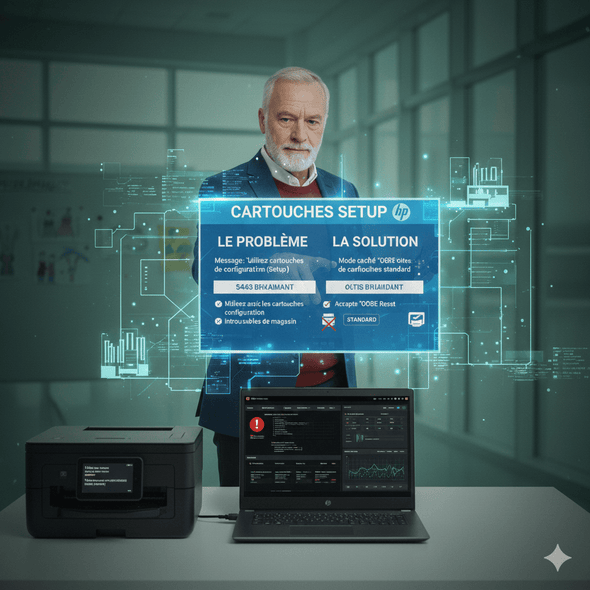 Cartouches Setup HP : Impossible à acheter ? Voici la solution.