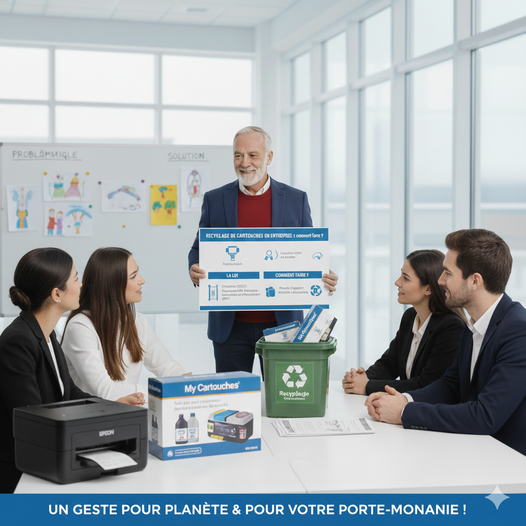Recyclage Recyclage de Cartouches en Entreprise : Que dit la loi et comment faire ?