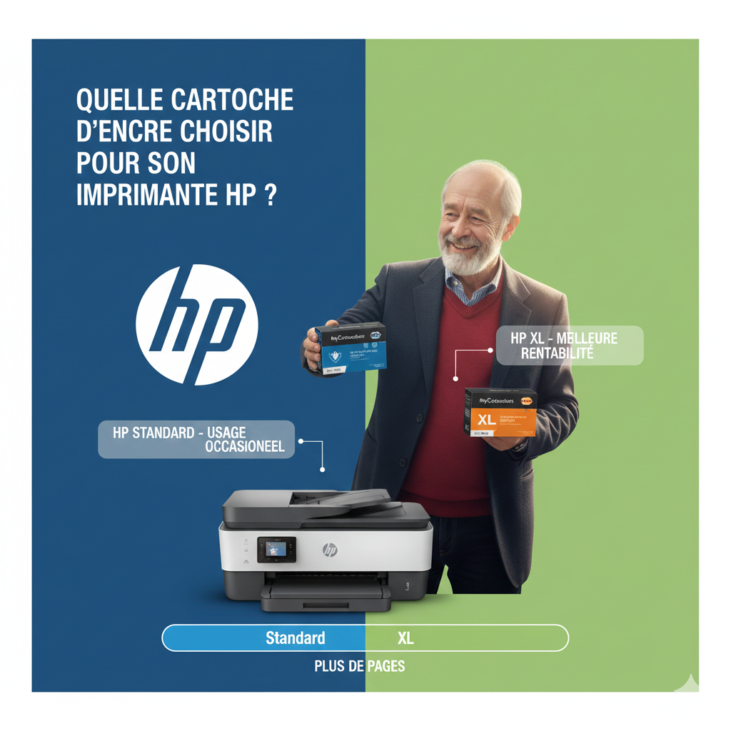Quelle cartouche d'encre choisir pour son imprimante HP ?