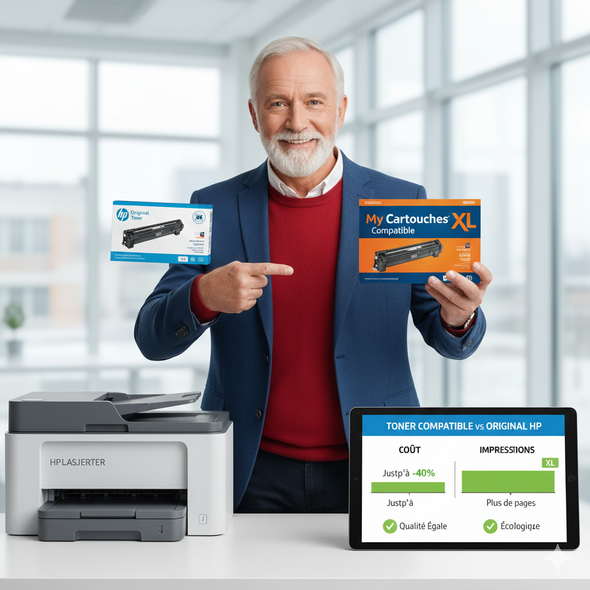 Pourquoi utiliser un toner compatible plutôt qu'un toner original HP ?