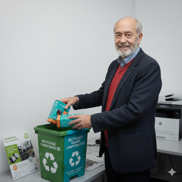 Comment recycler correctement ses anciens toners compatibles HP ?