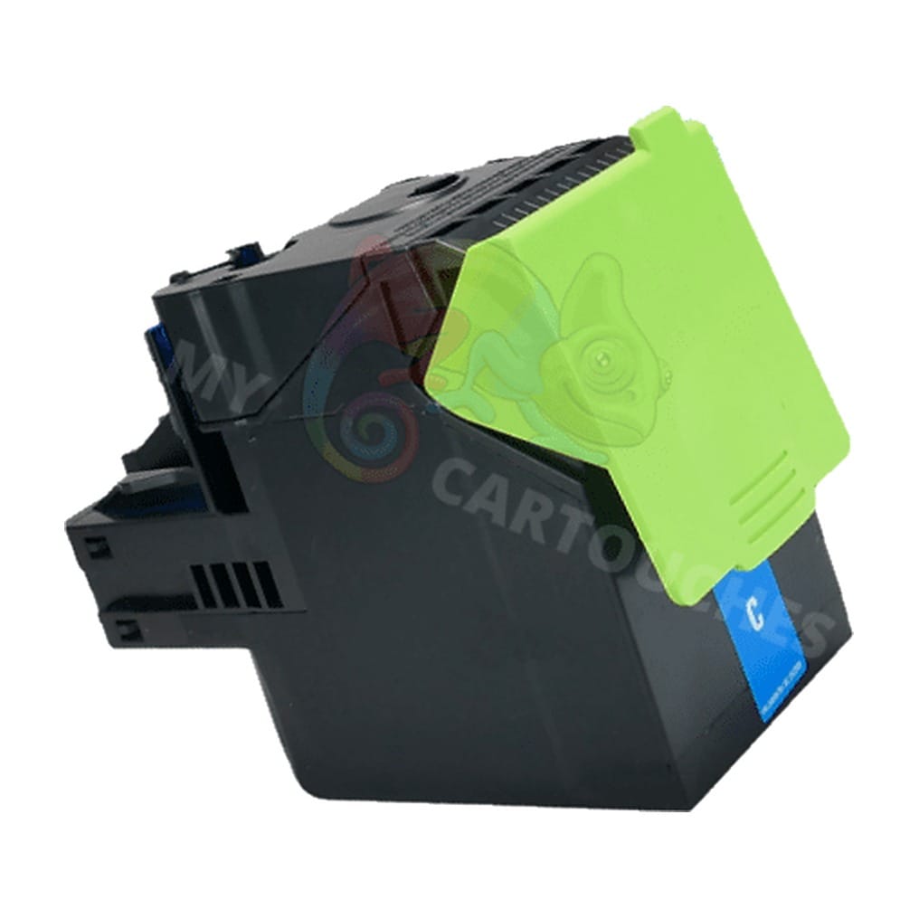 MyCartouches Toner/Laser Cyan / 4000 pages / 802XC Toner Lexmark 802XC Cyan: CX510 de, CX510 dhe