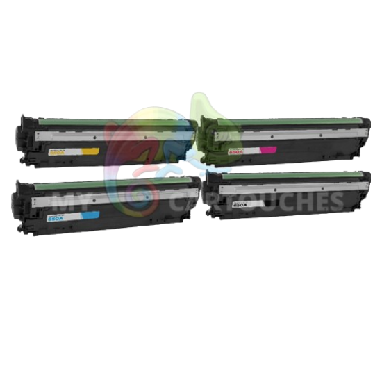 Pack de 4 Toners Laser Pour HP 650A ( B/C/M/Y) Compatible