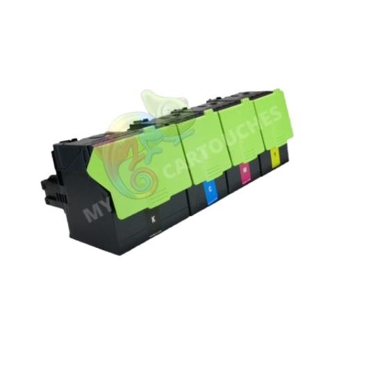 Pack de 4 Toner laser compatible avec Lexmark 78C2X B/Y/M/C