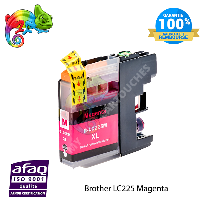 Cartouche d'encre Brother LC225 (LC225XLM) Magenta Compatible