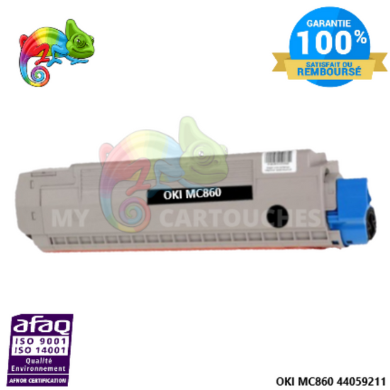 Toner Laser Noir Compatible Pour OKI MC860 ( 44059212 )