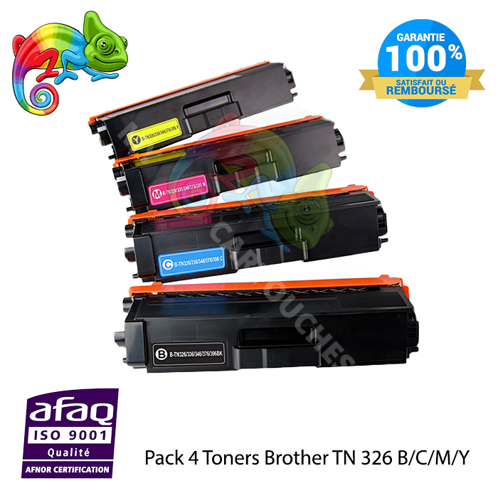 Pack de 4 Toners Compatibles Brother TN 326 ( PLB326X4)