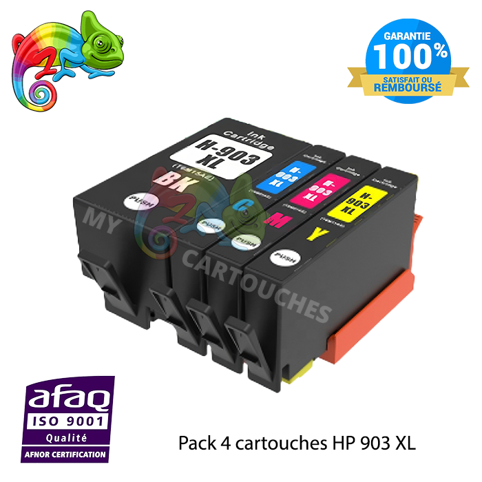 Cartouche D'encre HP 903  Pack de 4 cartouche HP 903 XL Compatibles