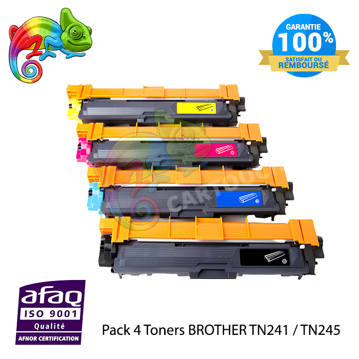 Toner Laser Brother TN 241/245 Pack de 4 Toner