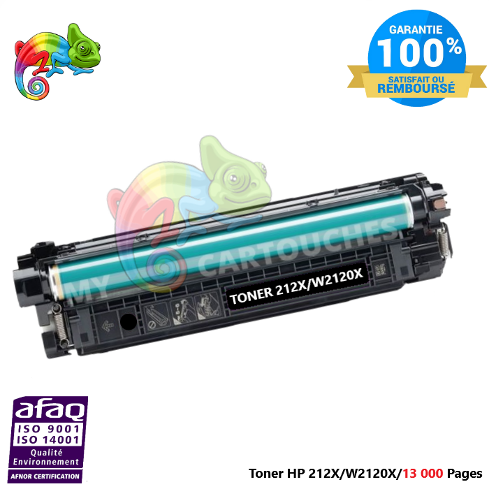 Toner Laser Pour  HP 212X Noir Toner HP ( W2120X ) Compatible