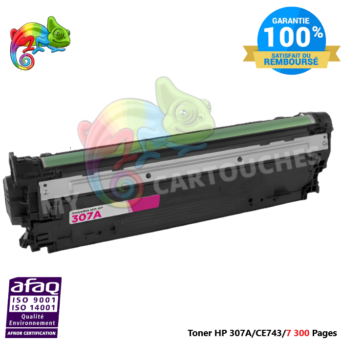 Toner Laser Pour HP 307A Magenta Toner laser HP (CE743A) Compatible