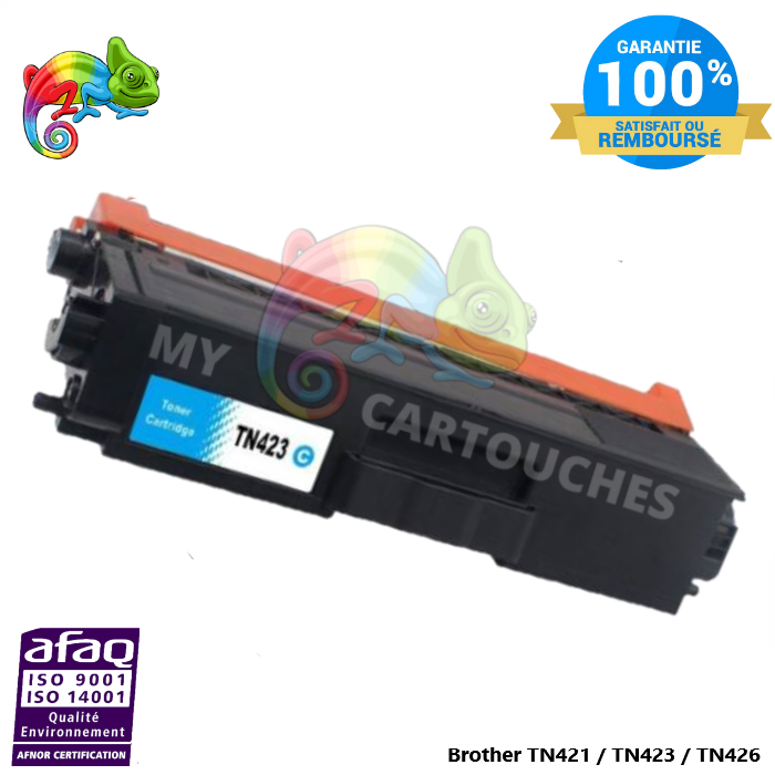 Toner Laser  Brother TN 421/423  Cyan  Compatible