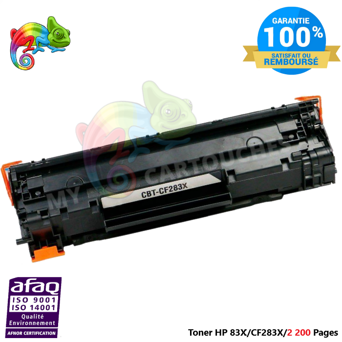 Toner Laser Pour HP 83X Noir Toner laser HP (CF283X) Compatible
