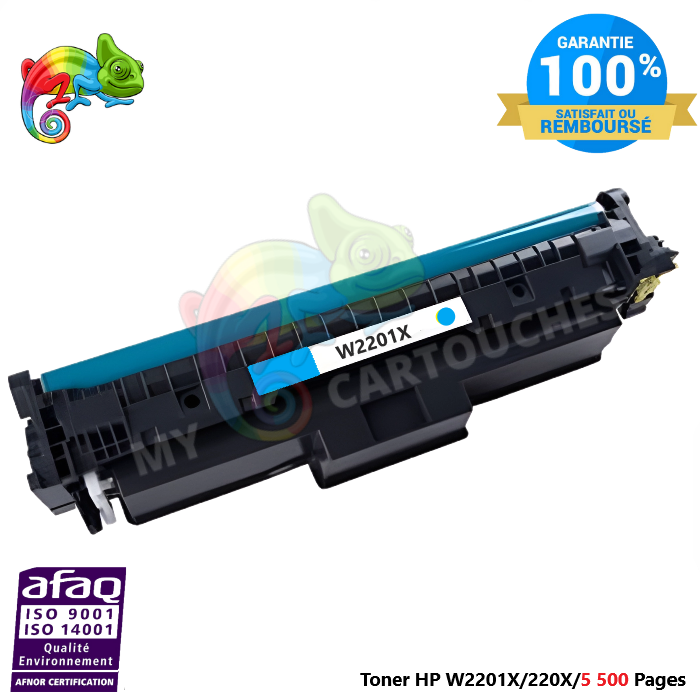 Toner Laser HP 220X Cyan Toner laser HP ( W2201X) Compatible