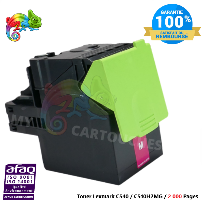 Toner laser compatible avec Lexmark C540 ( C540H2MG )    - Magenta 2 000 pages