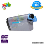Toner Laser Cyan Compatible Pour OKI C 710 / C 711 ( 44318607 )