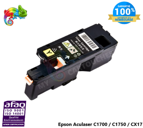 le toner compatible Epson Aculaser C1700 Yellow