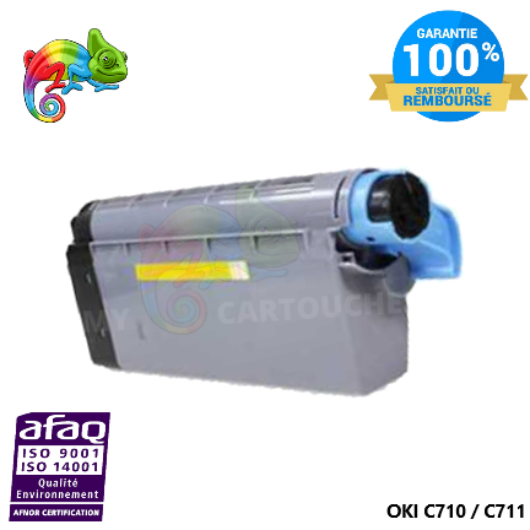 Toner Laser Jaune Compatible Pour OKI C 710 / C 711 ( 44318605 )