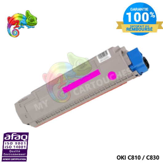Toner Laser Magenta Compatible Pour OKI C 810 / C 830 ( 44059106 