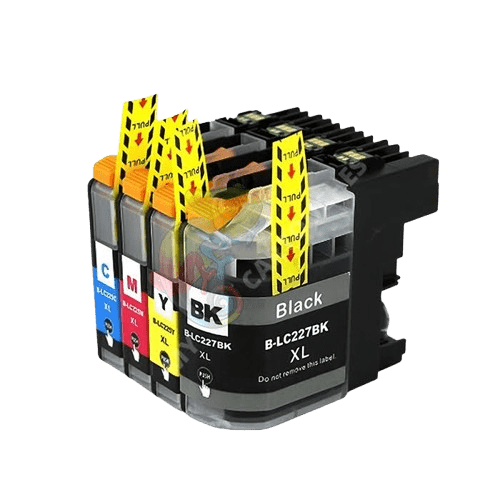 mycartouches ads Jet d'encre B/Y/C/M / 1200 pages Couleur / LC225XL Brother 225 XL - Pack 4 Cartouche d'encre Brother LC225 LC227 Compatible
