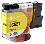 MyCartouches 🇫🇷 Jet d'encre Brother 521 - Pack x 4 jet d'encre équivalent à LC521VAL - Black Cyan Magenta Yellow