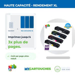 mycartouches Pack B/C/M/Y Canon 045H - Pack De 4 Toners Compatibles Canon 045H