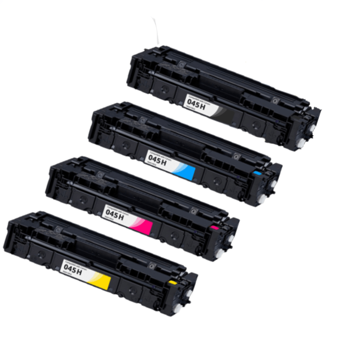 mycartouches Pack B/C/M/Y Canon 045H - Pack De 4 Toners Compatibles Canon 045H