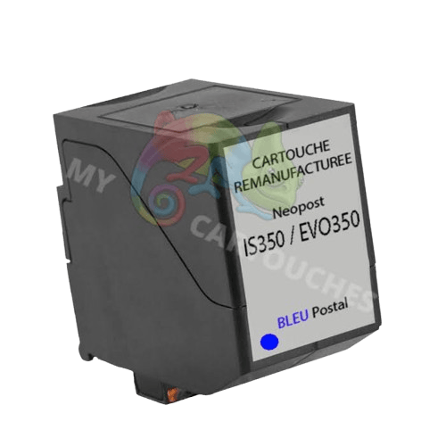 MyCartouches machine à affranchir Bleu / 84ml / 7210584H Cartouche Bleu Postal Compatible Neopost IS350