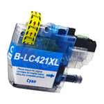 MyCartouches Jet d'encre Cyan / 7.5 ML  / 500 Pages / LC421XLC Cartouche Brother LC-421 XL Cyan: DCP-J 1050 DW, DCP-J 1800 DW