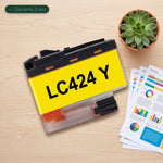 My Cartouches Jet d'encre Yellow / 750 Pages Cartouche Brother LC-424 Jaune: DCP-J1200DW