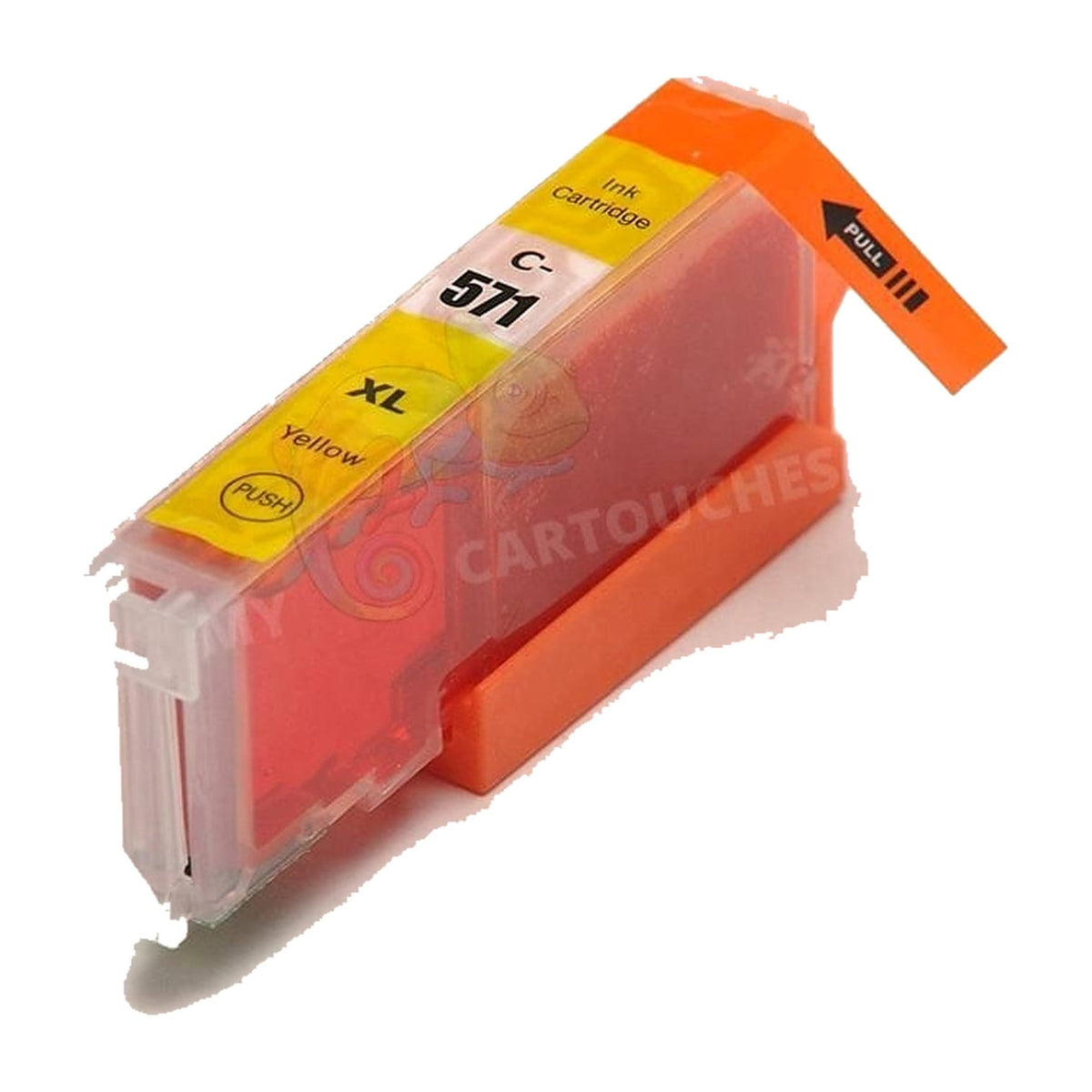 mycartouches Jet d'encre Yellow / 650 PAGES / 12 ML / C571Y : CANON PGI571XL 0334C001 Cartouche Canon CLI-571 XL Jaune: PIXMA MG5750, TS5050