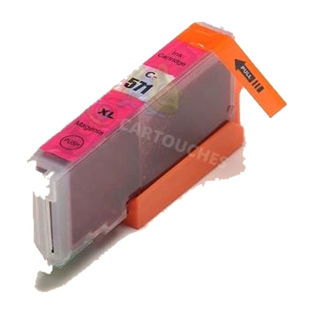 mycartouches Jet d'encre Magenta / 650 PAGES / 12 ML / C571M : CANON PGI571XL 0333C001 Cartouche Canon CLI-571 XL Magenta: PIXMA MG5750, TS5050