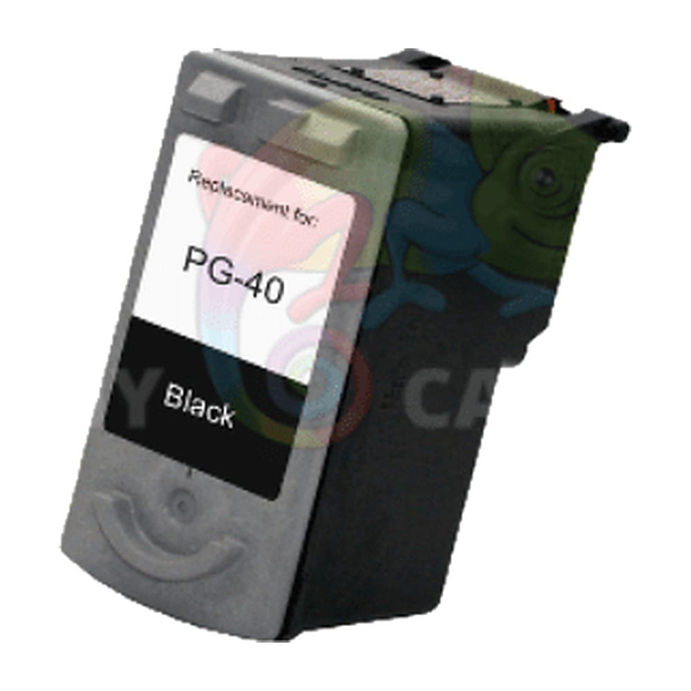 mycartouches Jet d'encre Black / 350 PAGES / 24 ML / C40BK : CANON PG40 0615B001 Cartouche Canon PG-40 Noir — PIXMA IP1200, PIXMA IP1300