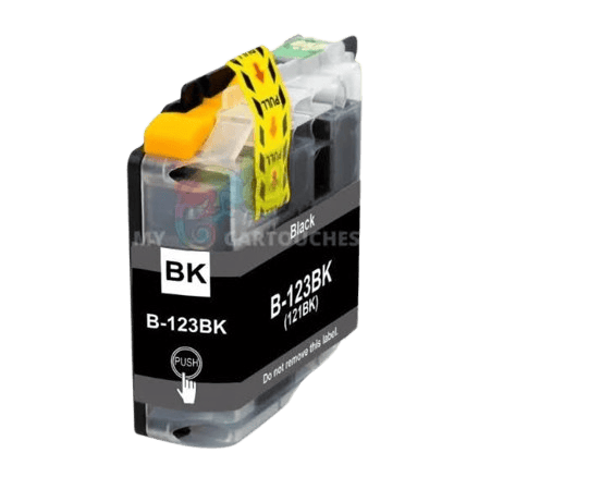 mycartouches Jet d'encre Black / 800 PAGES / 20 ML / B123BK Cartouche d'encre Brother  LC-123 xl  Brother LC-123  Black Brother Compatible