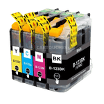 mycartouches Pack B/C/M/Y CARTOUCHE D'encre BROTHER LC-123 XL Pack de 4 Cartouches BROTHER LC-123 Compatibles
