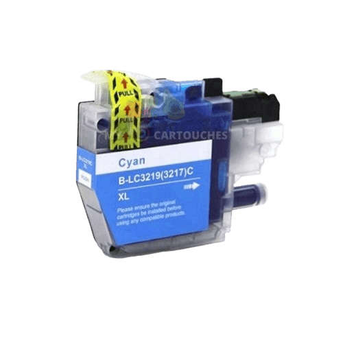 mycartouches Jet d'encre Cyan / 1500 PAGES / 20 ML / B3219C Cartouche D'encre Brother LC-3217/ 3219 XL Cyan Brother LC-3217/3219 Compatible