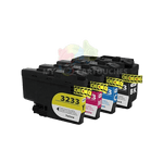 mycartouches Pack B/C/M/Y / BK 3000pages / CL 1500pages / C8B3233 /  LC3233 Cartouche D'encre BROTHER LC-3233 bk/cl Brother LC-3233 Pack de 4 Cartouches Compatibles