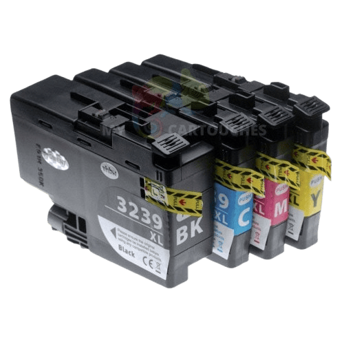 mycartouches Pack B/C/M/Y / B3239XLBK.CL / LC3239BK.CL Cartouche d'encre BROTHER LC-3239 XL  Brother LC 3239 Pack de 4 Cartouches Compatibles