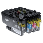 mycartouches Pack B/C/M/Y / B3239XLBK.CL / LC3239BK.CL Cartouche d'encre BROTHER LC-3239 XL  Brother LC 3239 Pack de 4 Cartouches Compatibles