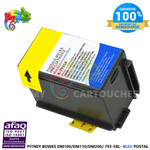 MyCartouches machine à affranchir Bleu / 35ml / 793-5BI Cartouche d'Encre Compatible Bleu Postal Pitney Bowes 793 (793-5BI) pour Machines à Affranchir DM100 et DM200