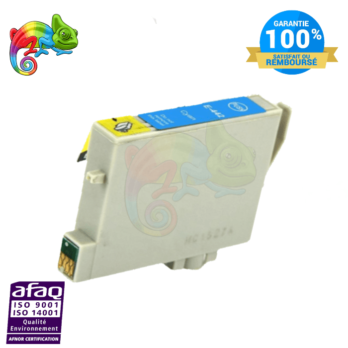 mycartouches Jet d'encre Cyan / 420 PAGES / E0442C : C13T04424010 Cartouche D'encre EPSON 0442 Cyan Epson Compatible