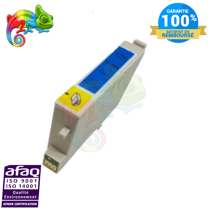 mycartouches Jet d'encre Cyan / 400 PAGES / E0482C : C13T04824010 Cartouche D'encre EPSON 0482 Cyan Epson Compatible