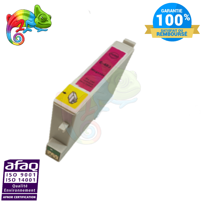 mycartouches Jet d'encre Magenta / 400 PAGES / E0483M : C13T04834010 Cartouche D'encre EPSON 0483 Magenta Epson Compatible