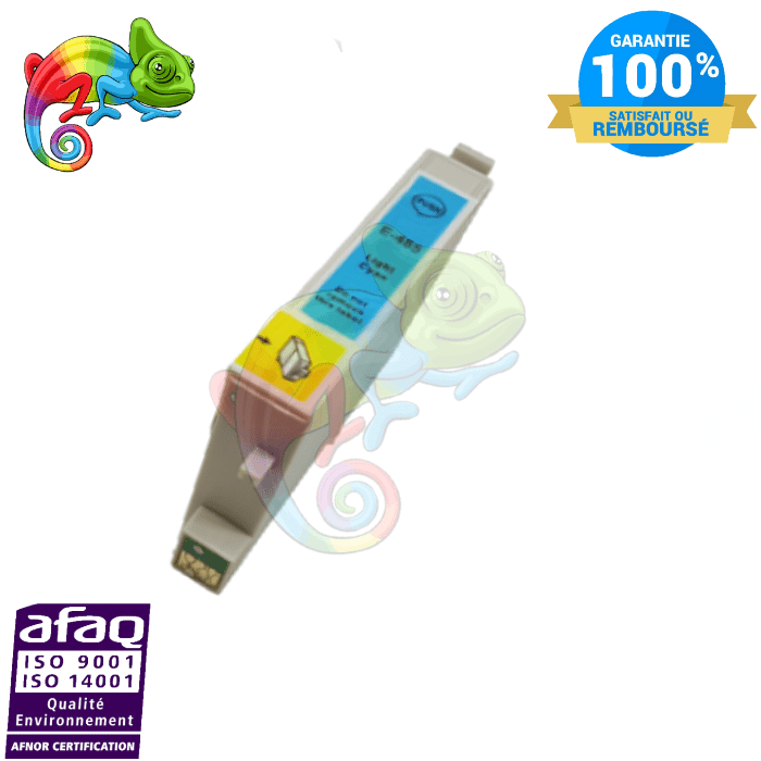 mycartouches Jet d'encre LIGHT CYAN / 400 PAGES / E0485LC : C13T04854010 Cartouche D'encre EPSON 0485 Light Cyan Epson Compatible
