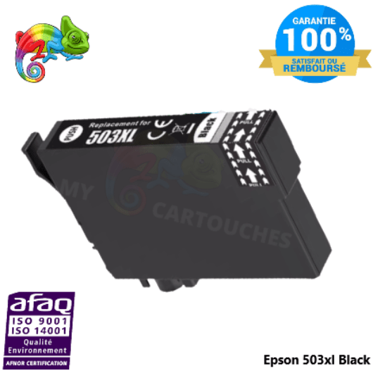 mycartouches Jet d'encre Cartouche D'encre Epson 503 XL Noir ( piments ) Epson 503 Compatible