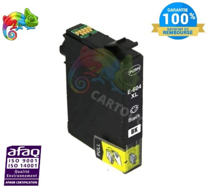 mycartouches Jet d'encre Black / 600 pages / C13T10H14010 Cartouche D'encre Epson ( ANANAS ) 604 XL Black Epson 604 Compatible